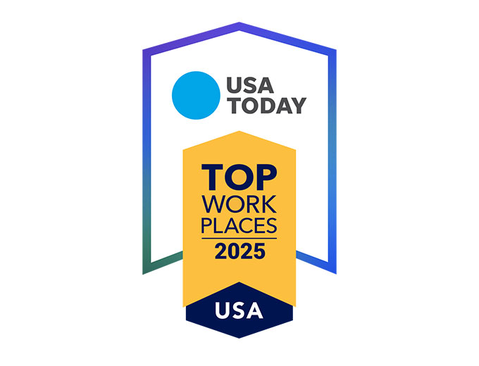 The USA Today Top Work Places logo